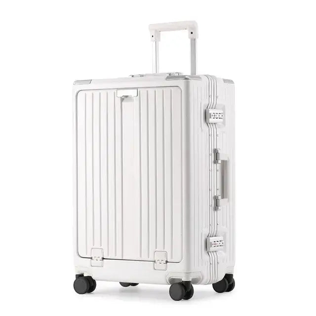 LuxeElevate™ Streamlined Front-Access Smart Suitcase - LuxeElevate