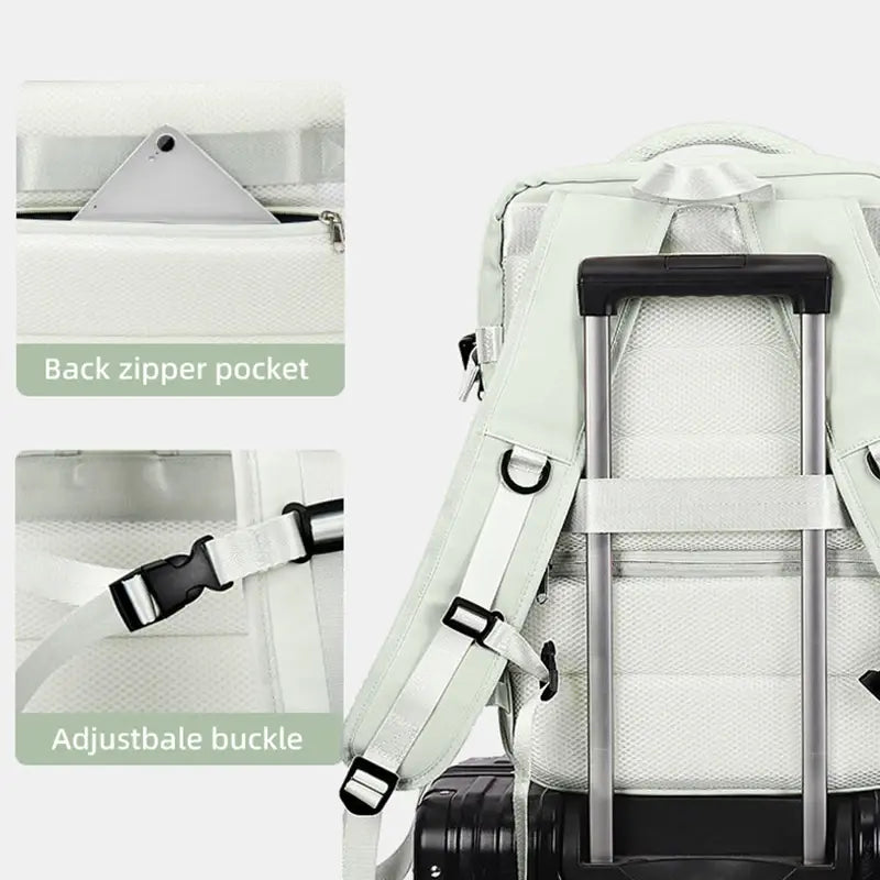 LuxeElevate™ Elegant Expandable Travel Backpack with USB - LuxeElevate