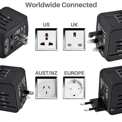 LuxeElevate™ Compact Universal Travel Power Adapter - LuxeElevate