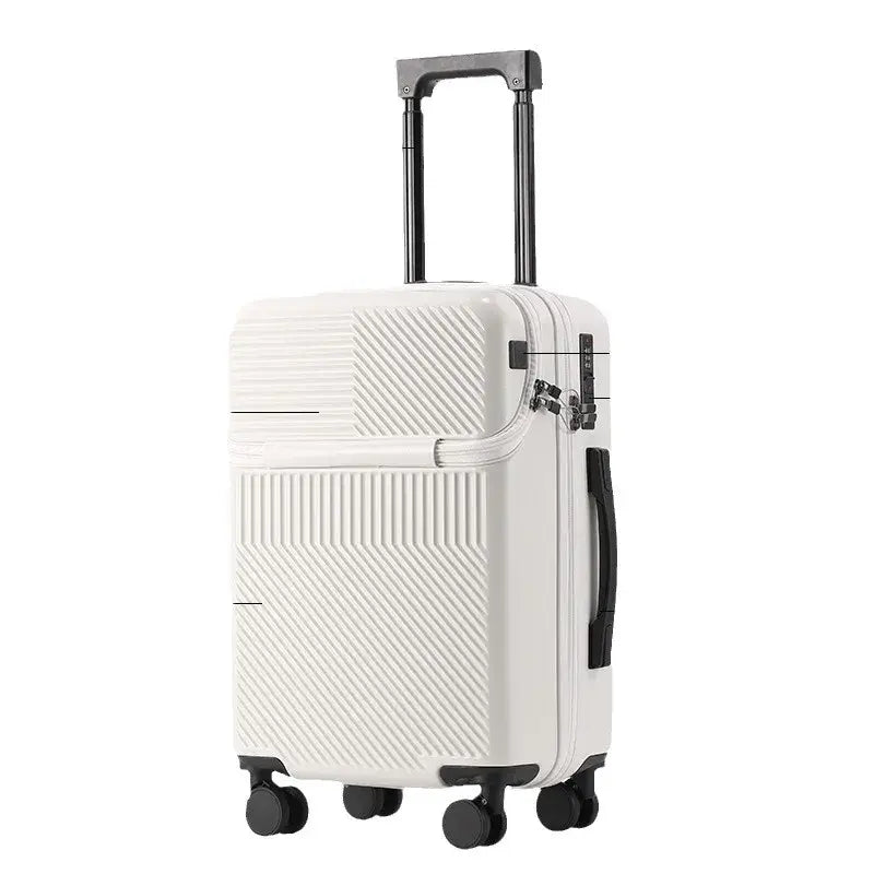 LuxeElevate™ Sleek Front-Access Travel Suitcase - Secure & Convenient - LuxeElevate