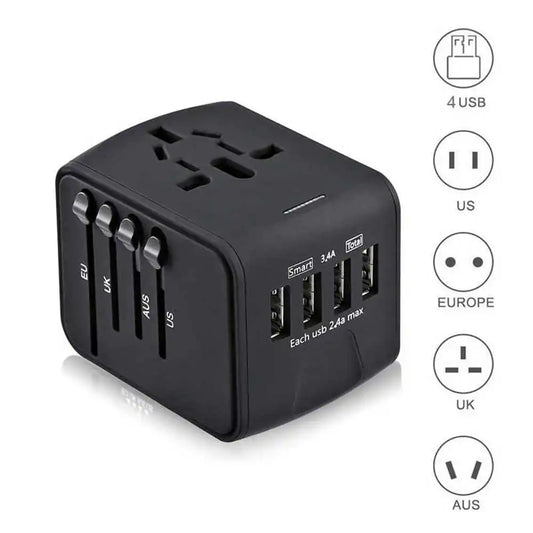 LuxeElevate™ Compact Universal Travel Power Adapter - LuxeElevate