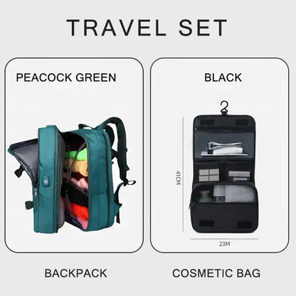 LuxeElevate™ Elegant Expandable Travel Backpack with USB - LuxeElevate