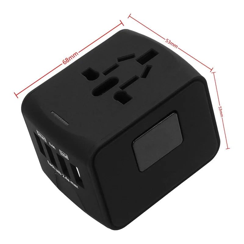 LuxeElevate™ Compact Universal Travel Power Adapter - LuxeElevate