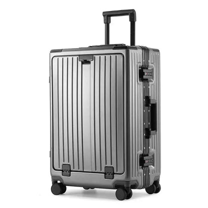 LuxeElevate™ Streamlined Front-Access Smart Suitcase - LuxeElevate